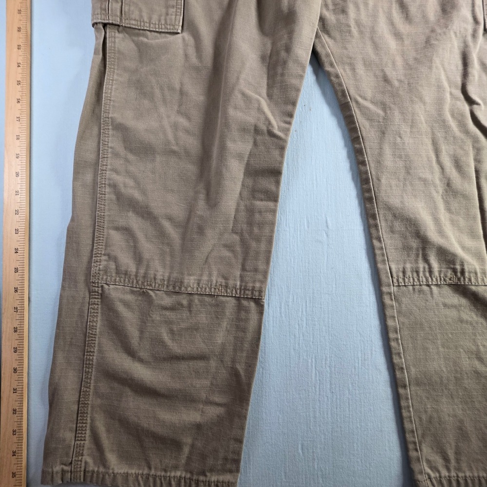 Wrangler Riggs Workwear Cargo Pants Tan Ripstop Reinforced Knee Mens 40x30